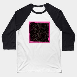 Abstraction with doodles Baseball T-Shirt